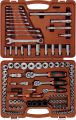 Специальный набор инструмента, торцевые головки 1/4", 3/8", 1/2"DR, 4-32 мм и SAE 5/32"--1-1/4", ударные торцевые головки 1/2"DR, 17-23 мм, 120 предметов Ombra #1