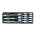 Набор насадок 1/2" шестигранных в ложементе, 16 предметов, HONITON IK-SKB4001606 #1