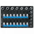 НАБОР ТОРЦЕВЫХ НАСАДОК И ГОЛОВОК 1/2", 3/8", TORX, HEX, Е6-Е20, ЛОЖЕМЕНТ, 28 ПРЕДМЕТОВ KING TONY 9-7128PRV #1