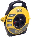 Катушка с термозащитой IEK "Industrial" УК10 4 места, 2Р+PЕ, 10м, 3х1,5 мм2 WKP15-16-04-10 #1
