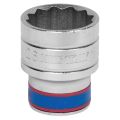 ГОЛОВКА ТОРЦЕВАЯ СТАНДАРТНАЯ ДВЕНАДЦАТИГРАННАЯ 1/2", 27 ММ KING TONY 433027M #1