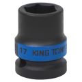 ГОЛОВКА ТОРЦЕВАЯ УДАРНАЯ ШЕСТИГРАННАЯ 1/2", 17 ММ KING TONY 453517M #1