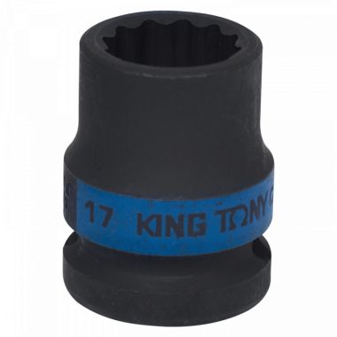 ГОЛОВКА ТОРЦЕВАЯ УДАРНАЯ ДВЕНАДЦАТИГРАННАЯ 1/2", 17 ММ KING TONY 453017M