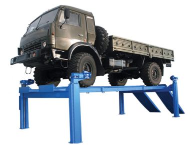 Подъемник автомобильный четырехстоечный электромеханический ПЛ10