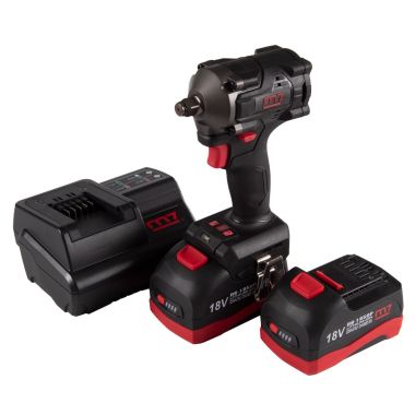 ГАЙКОВЕРТ АККУМУЛЯТОРНЫЙ УДАРНЫЙ 1/2", 900 НМ, 18 В, УКОРОЧЕННЫЙ, 4 ПРЕДМЕТА, КЕЙС MIGHTY SEVEN DW-404A