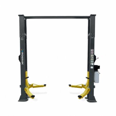Автоподъемник двухстоечный ROSSVIK V2-4LH г/п 4.0т, 380В, рукоятка, с верхней синхронизацией. Серый