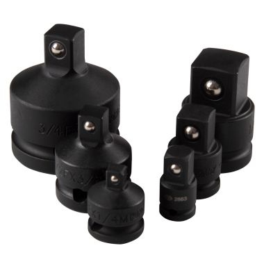 Набор переходников ударных 1/4", 3/8", 1/2", 3/4", 6 предметов, кейс KING TONY 786P06 #2