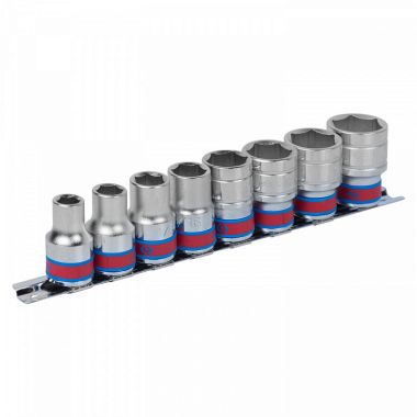 Набор торцевых головок 1/2", шестигранные, 3/8"-7/8", 8 предметов KING TONY 4510SR