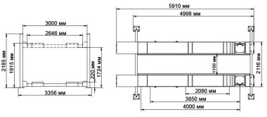 A445A (PEAK 410A) Подъемник четырехстоечный, 4.5 т. под 3D сход-развал (Серый) #2