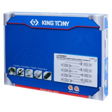 НАБОР ОТВЕРТОК, ЛОЖЕМЕНТ, 10 ПРЕДМЕТОВ KING TONY 9-31110MRV #2