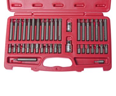 НАБОР БИТ 1/2"&3/8" 6-ТИ ГРАННЫХ HEX, TORX, SPLINE + 2 ДЕРЖАТЕЛЯ (КЕЙС) 42 ПРЕДМЕТА JTC-3933 #2
