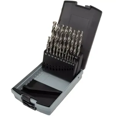 Набор сверл 1.0-10.0 х 0,5 мм 19пр. HSS-G Spiralbohrer (Metall) GARWIN GM-BS19
