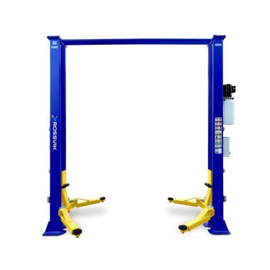Автоподъемник двухстоечный ROSSVIK V2-4LB г/п 4.0т, 380В, эл.стопор, с верхней синхронизацией. Синий