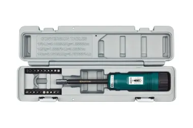 Динамометрическая отвертка со шкалой KRAFTOOL 1-8 Нм, регулируемая, в боксе 64030