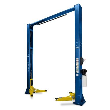 Автоподъемник двухстоечный ROSSVIK V2-5.5L г/п 5.5т, 380В, с верхней синхронизацией. Синий #4