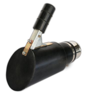 Насадка неопреновая круглая D110 мм с крышкой (под шланг D75 мм) CA000076110