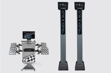 Стенд сход-развал 3D для грузовых автомобилей до 4х осей одновременно ТехноВектор 7 Truck 7204 HTS4