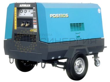 Дизельный компрессор передвижной Airman PDS130SC на шасси