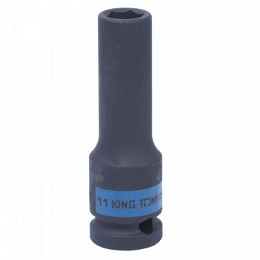 ГОЛОВКА ТОРЦЕВАЯ УДАРНАЯ ГЛУБОКАЯ ШЕСТИГРАННАЯ 1/2", 11 ММ KING TONY 443511M