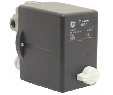 Прессостат Condor MDR3/16 3х1/4F+1х3/8F, 20А, 380В 4996162073