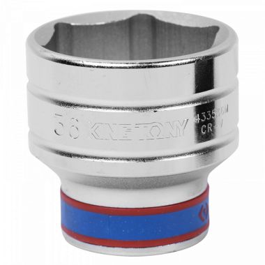 ГОЛОВКА ТОРЦЕВАЯ СТАНДАРТНАЯ ШЕСТИГРАННАЯ 1/2", 38 ММ KING TONY 433538M