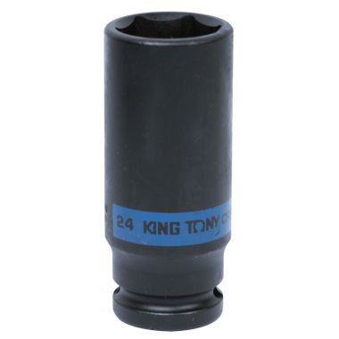 ГОЛОВКА ТОРЦЕВАЯ УДАРНАЯ ГЛУБОКАЯ ШЕСТИГРАННАЯ 1/2", 24 ММ KING TONY 443524M
