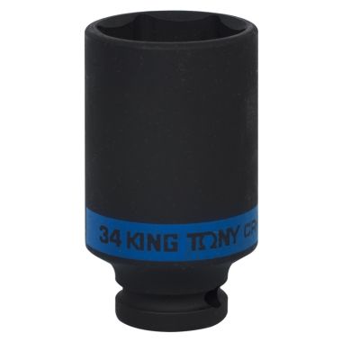ГОЛОВКА ТОРЦЕВАЯ УДАРНАЯ ГЛУБОКАЯ ШЕСТИГРАННАЯ 1/2", 34 ММ KING TONY 443534M