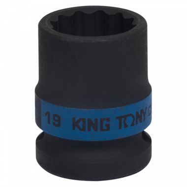 ГОЛОВКА ТОРЦЕВАЯ УДАРНАЯ ДВЕНАДЦАТИГРАННАЯ 1/2", 19 ММ KING TONY 453019M