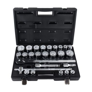 Набор торцевых головок 3/4" дюйм. и метр. 26 предметов, 3/4"-2", 19-50 мм Licota ASK-10061