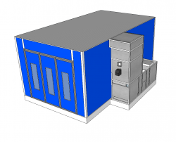 Покрасочная камера для автомобилей (теплоноситель ДИЗЕЛЬ) OSKAS Standart 7B-D
