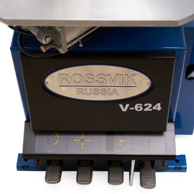 Станок шиномонтажный ROSSVIK V-624IT, автомат, до 24", 220В с взрыв. накачкой. Цвет синий RAL5005 #3