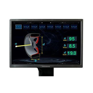Станок балансировочный ROSSVIK VT-63, 220В (LCD, лазер, эл. линейка, УЗ) RAL7016 СЕРЫЙ #4