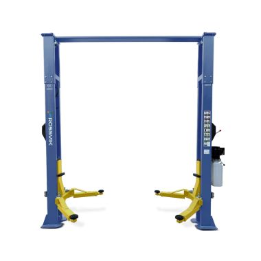 Автоподъемник двухстоечный ROSSVIK V2-4LH г/п 4.0т, 220В, рукоятка, с верхней синхронизацией. Синий
