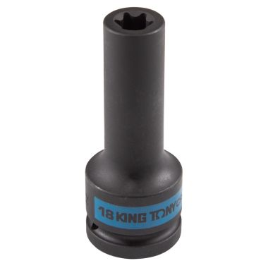 ГОЛОВКА ТОРЦЕВАЯ УДАРНАЯ ГЛУБОКАЯ TORX Е-СТАНДАРТ 3/4", E18, L = 110 ММ KING TONY 647518M