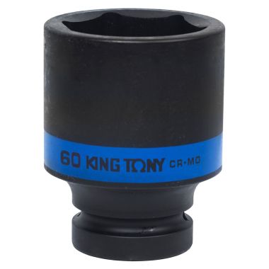 ГОЛОВКА ТОРЦЕВАЯ УДАРНАЯ ГЛУБОКАЯ ШЕСТИГРАННАЯ 1", 60 ММ KING TONY 843560M