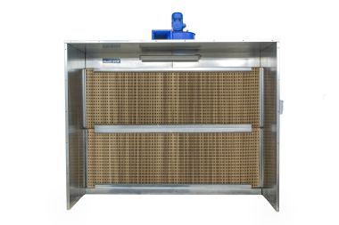Окрасочная кабина c cухим фильтром FOK 3500/2000, с боковыми стенками