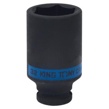ГОЛОВКА ТОРЦЕВАЯ УДАРНАЯ ГЛУБОКАЯ ШЕСТИГРАННАЯ 1/2", 32 ММ KING TONY 443532M