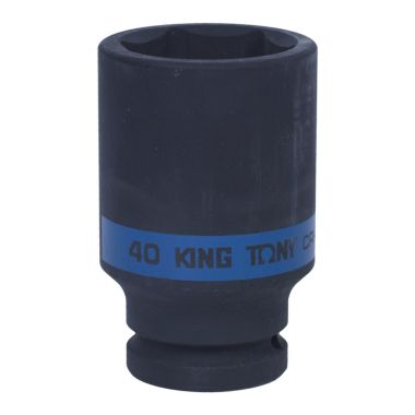 ГОЛОВКА ТОРЦЕВАЯ УДАРНАЯ ГЛУБОКАЯ ШЕСТИГРАННАЯ 3/4", 40 ММ KING TONY 643540M