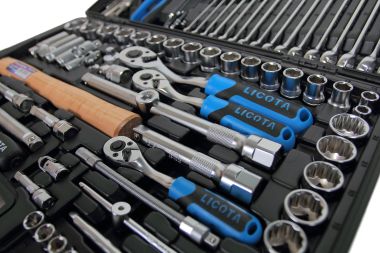 Набор инструмента 1/4", 3/8", 1/2", 6 и 12 гр. 131 предмет Licota ALK-8022F #3