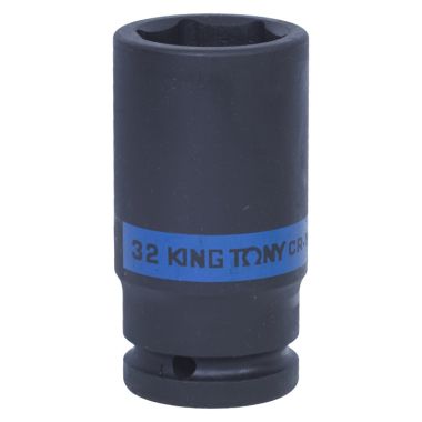 ГОЛОВКА ТОРЦЕВАЯ УДАРНАЯ ГЛУБОКАЯ ШЕСТИГРАННАЯ 3/4", 32 ММ KING TONY 643532M