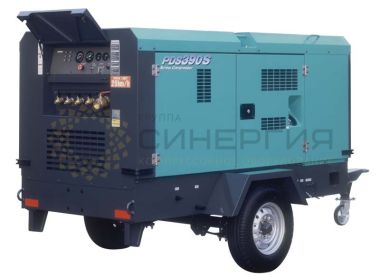 Дизельный компрессор передвижной Airman PDS390S на шасси