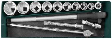 S04H6315SA (S04H6115SA) Набор головок торцевых 3/4"DR, 22-50 мм, 15 предметов